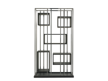 MACKINTOSH - Open double-sided brass bookcase by Gianfranco Ferré Home - view 2